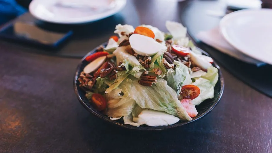 Fresh salad with cherry tomatoes, illustrative photo of a lighter meal option